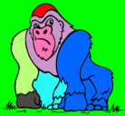 Dibujo Gorila pintado por LisndroMetz