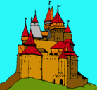 Dibujo Castillo medieval pintado por andres