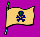 Dibujo Bandera pirata pintado por aislinnmarian-