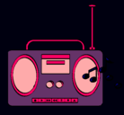 Dibujo Radio cassette 2 pintado por vianysicaru
