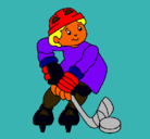 Dibujo Niño jugando a hockey pintado por estel