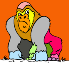 Dibujo Gorila pintado por abigail