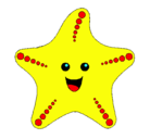 Dibujo Estrella de mar pintado por lucero