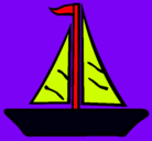Dibujo Barco velero pintado por jeffeson