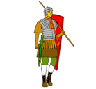 Dibujo Soldado romano pintado por SOFIA