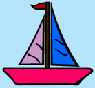 Dibujo Barco velero pintado por mariel