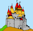 Dibujo Castillo medieval pintado por matu