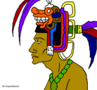 Dibujo Jefe de la tribu pintado por aldosotero