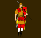 Dibujo Soldado romano pintado por jesuspadreyjesushijo