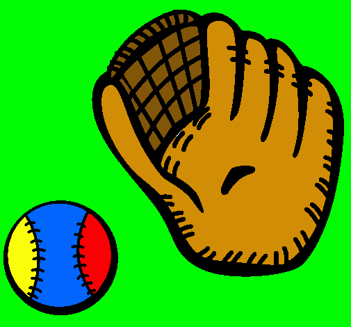 Guante y bola de béisbol