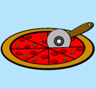 Dibujo Pizza pintado por brisa