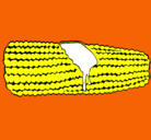 Dibujo Mazorca de maíz pintado por Sara