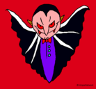 Dibujo Vampiro terrorífico pintado por jennifer