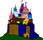 Dibujo Castillo medieval pintado por RBK
