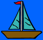 Dibujo Barco velero pintado por pakisoriginal