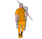 Dibujo Soldado romano pintado por ALEJANDRO