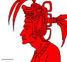 Dibujo Jefe de la tribu pintado por catlina