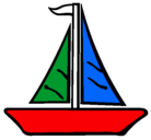 Dibujo Barco velero pintado por julietamuozriquelme