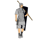 Dibujo Soldado romano pintado por luismanuel