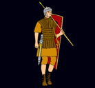 Dibujo Soldado romano pintado por juan