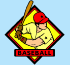Dibujo Logo de béisbol pintado por yo