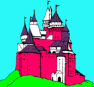 Dibujo Castillo medieval pintado por sade