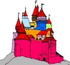 Dibujo Castillo medieval pintado por sofia