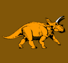 Dibujo Triceratops pintado por Luis