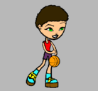 Dibujo Jugadora de básquet pintado por sebastian
