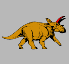 Dibujo Triceratops pintado por martin