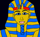 Dibujo Tutankamon pintado por igna