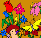 Dibujo Fauna y flora pintado por valeria