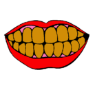 Dibujo Boca y dientes pintado por albertgonzalez