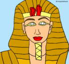 Dibujo Tutankamon pintado por dady
