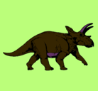 Dibujo Triceratops pintado por armando