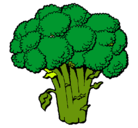 Dibujo Brócoli pintado por july