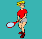 Dibujo Chica tenista pintado por valeria