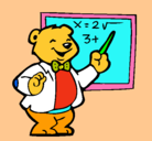 Dibujo Profesor oso pintado por LUZ