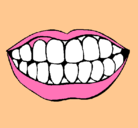 Dibujo Boca y dientes pintado por sergioblanes