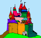 Dibujo Castillo medieval pintado por victormatasjara