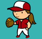 Dibujo Jugadora de béisbol pintado por Sharay
