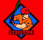 Dibujo Logo de béisbol pintado por johnny