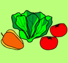 Dibujo Verduras pintado por mafelinda
