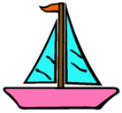 Dibujo Barco velero pintado por daira
