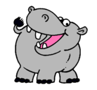 Dibujo Hipopótamo pintado por raniita