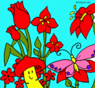 Dibujo Fauna y flora pintado por guadalupe