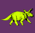 Dibujo Triceratops pintado por frank