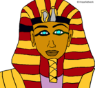 Dibujo Tutankamon pintado por Mriam