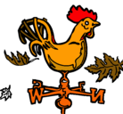 Dibujo Veletas y gallo pintado por yesforin