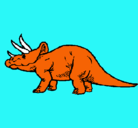 Dibujo Triceratops pintado por Luis